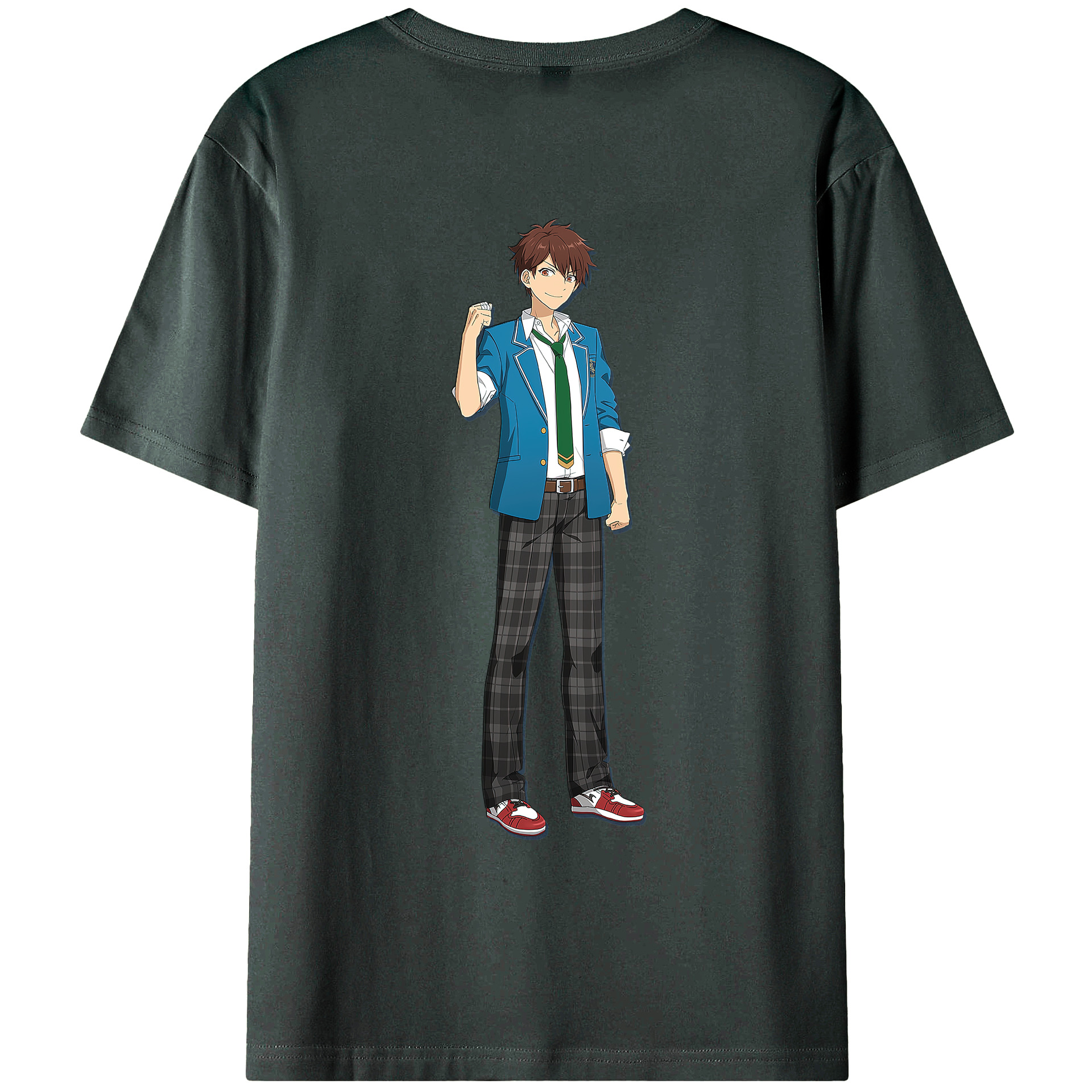 （画像用） あんさんぶるスターズ! Ensemble Stars 綿100％ メンズ半袖Tシャツ（バックプリント） 通気性
